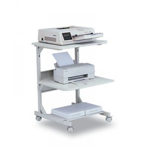 Mooreco 23701 The Dual Laser Printer Stand For Two Printers And Suppli