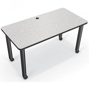 Mooreco 27742-4623-PL Modular Conference Tables - Rectangle Grey Nebul