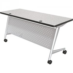 Mooreco 90279-4623-PL 6024 Trend Table - Silver Frame Grey Nebula