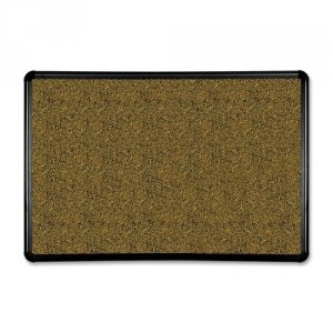 Mooreco 300PB-T1 Splash-cork Tackboard - Presidential Trim - Black 2x3