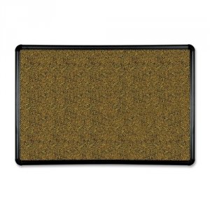 Mooreco 300PB-T1 Splash-cork Tackboard - Presidential Trim - Black 2x3