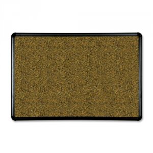 Mooreco 300PB-T1 Splash-cork Tackboard - Presidential Trim - Black 2x3