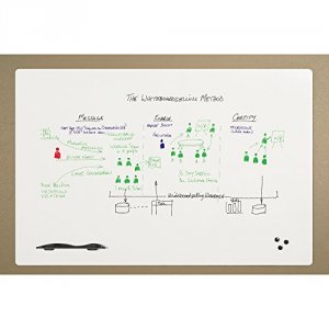 Mooreco 408JC-52 Elemental Frameless Whiteboard - Projection Gray  3in