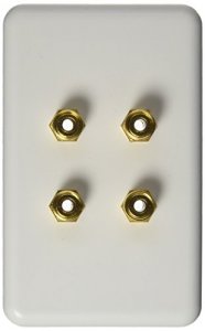 Siig CB-AU1212-S1 Two Speaker Wall Plate