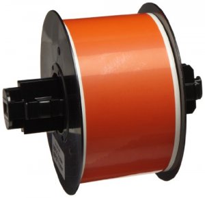 Brady B30C-2250-569-OR B30 Series Low Halide Polyester Labels - Orange