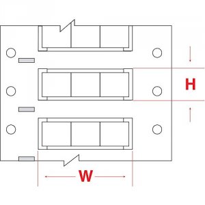 Brady 3PS-250-2-WT-3 3in Core Double Sided Permasleeve Polyolefin Wire