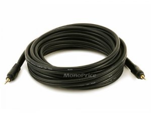 Monoprice 5579 Stereo M To Stereo M Cable 15ft - Black