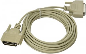 C2g 03033 25ft Db25 Male To Db25 Female Null Modem Cable -