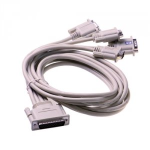 Brainboxes CC-213 Quad Cable 44 Way D To 4x9 Pin