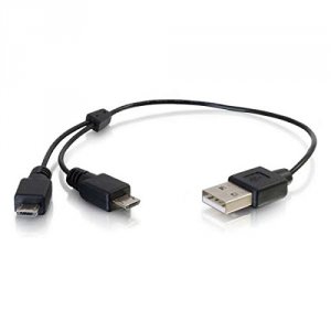 C2g 27054 Usb Charging Y Cable, Ultra Flexible Solution For Charging T