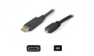 Addon HDMI2MHDMI6 1.82m (6.00ft) Hdmi Male To Micro-hdmi Male Black Ad