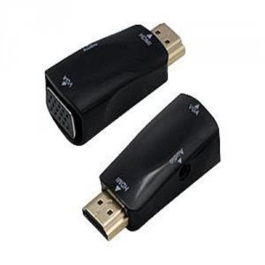 Addon HDMI2VGAADPT-5PK 5 Pack Of Hdmi Male To Vga Female Black Active 