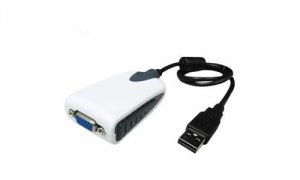 Addon USB2VGA 20.00cm (8.00in) Usb 2.0 (a) Male To Vga Female Black Us