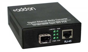 Addon ADD-GMC-SFP-POE 101001000base-tx(rj-45) To Open Sfp Port Poe Med