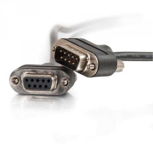 C2g 52159 12ft Serial Rs232 Db9 Cable With Low Profile Connectors Mf -