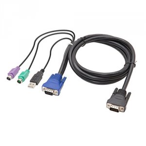 Syba SY-CAB50086 1.8-meter Combo 4-in-1 Kvm Cable, For Sy-kvm50083  Sy