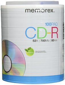 Pny 32020034404 Cdr 52x 100pk Tote Memorex 700mb 4-lang 2shipper Count