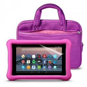 Amazon B01J90MOVY Fire 7 Tablet,7in,pink Kid-proof Case