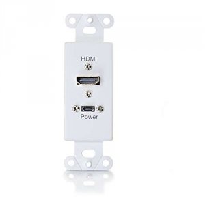 C2g 60174 Rapidrun Optical Single Gang Decorative Hdmi Wall Plate Rece