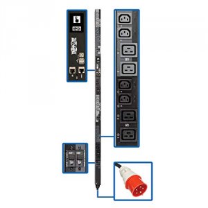 Tripp PDU3XEVSR6G63A 27.7kw 3-phase Switched Pdu - 12 C13  12 C19 Outl