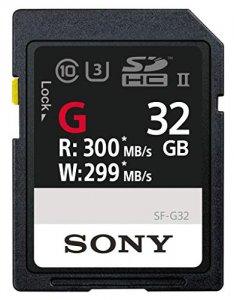 Sony SF-G32/T1 Memory Card, 32gb, Sf-g32t1, Uhs-ii Sd, Cl10, U3, Max R