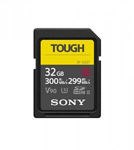 Sony SF-G32T/T1 Memory Card, 32gb, Sf-g32t1, Uhs-ii Tough Sdhc, Cl10,v