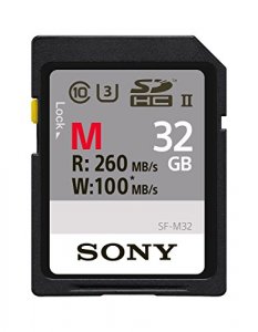 Sony SF-M32/T Memory Card, 32gb, Sf-m32t, Uhs-ii Sd, Cl10, U3, Max R26