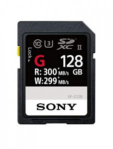 Sony SF-G128/T1 Memory Card, 128gb, Sf-g128t1, Uhs-ii Sd, Cl10, U3, Ma