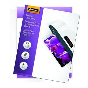 Fellowes 5200501 Hot Laminating Pouches,  Letter, 25pk