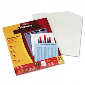 Fellowes 5200501 Hot Laminating Pouches,  Letter, 25pk