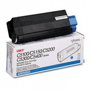 Original Okidata 42804503 Type C6 - Toner Cartridge - Cyan - 3000 Page