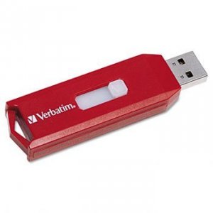 Verbatim 95507 Store 'n' Go Usb Flash Drive, , 8gb, Usb 2.0, Red, Taa