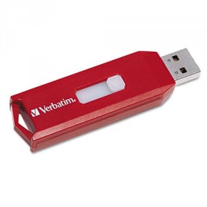 Verbatim 95507 Store 'n' Go Usb Flash Drive, , 8gb, Usb 2.0, Red, Taa