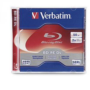 Verbatim 97536 Bd-re Dl, , 50gb, 2x, Branded, 1pk Jewel Case, Taa