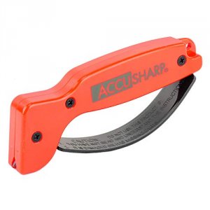 Accusharp 014C Knife And Tool Sharpener  Blaze Orange