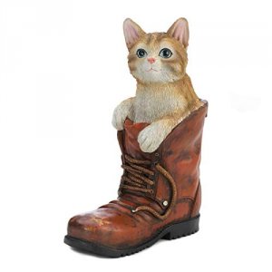 Summerfield 10018722 Cat In A Boot Garden Figurine