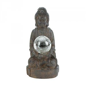 Accent 10018519 Solar Powered Buddha Garden Statue