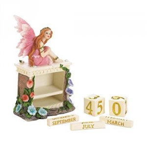 Dragon 10018603 Pink Fairy Block Calendar Figurine