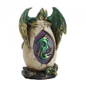 Dragon 10018619 Green Dragon Egg Statue