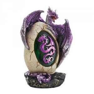 Dragon ROA 13361 Purple Dragon Egg Statue