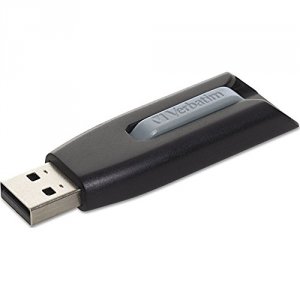 Verbatim 49189 128gb Store 'n' Go V3 Usb 3.0 Flash Drive - Gray - 128 