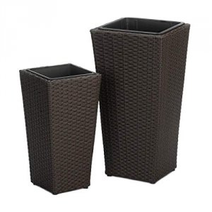 Summerfield 10018731 Tuscany Wicker Tall Planters