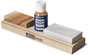 Accusharp 023C Arkansas Whetstone Combo Knife Sharpening Kit