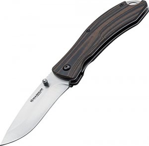 Magnum 01SC656 Dark Earth Folding Knife-3.38in Satin Steel Blade