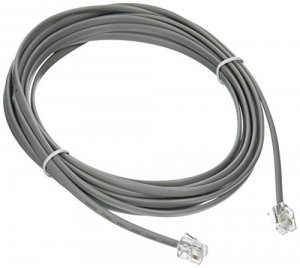 C2g 09591 - Phone Cable - Rj-11 (m) To Rj-11 (m) - 14 Ft - Silver