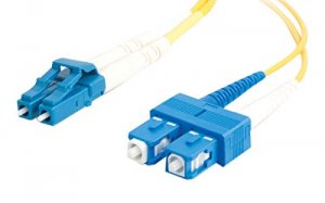 C2g 14419 5m Lc-sc 9125 Os1 Duplex Single-mode Pvc Fiber Optic Cable (