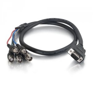 C2g 02566 Premium Vga Male To Rgbhv (5-bnc) Female Video Cable