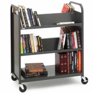 Bretford VF336 Booktruck - Four Slant Shelves