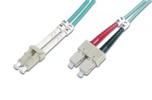 Addonics ADD-SC-LC-3M5OM4 Addon 3m Lc To Sc Om4 Aqua Patch Cable