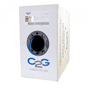 C2g 56015 500ft Cat6 Bulk Ethernet Network Cable-solid Utp-riser Cmr B